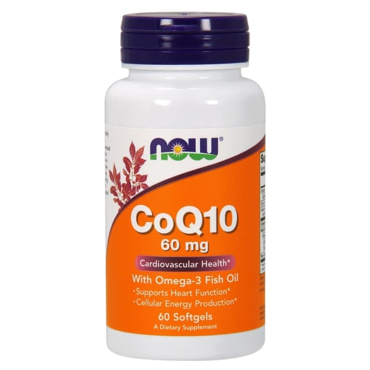 NOW Foods - CoQ10 met Omega-3, 60 mg - 60 zachte capsules