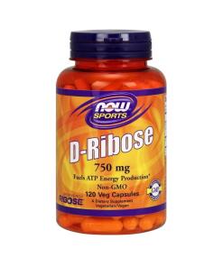 NOW Foods - D-Ribose, 750 mg - 120 vegetarische capsules