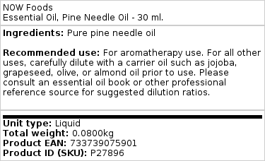 NOW Foods - Etherische Olie van Dennennaald - 30 ml - Afbeelding 3