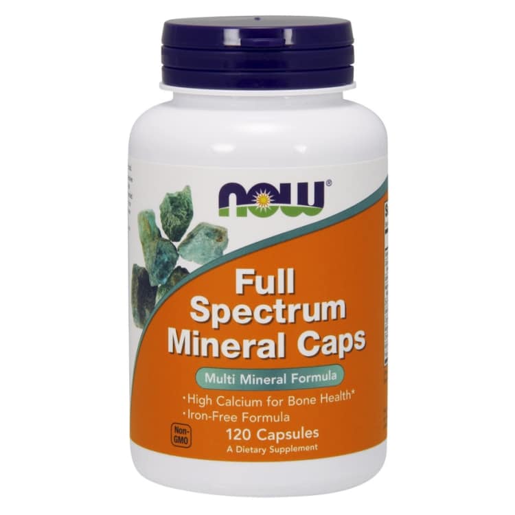 NOW Foods - Volledig Spectrum Mineralen, IJzervrij - 120 Capsules