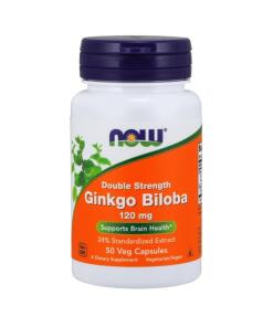 NOW Foods - Ginkgo Biloba Dubbele Sterkte, 120 mg - 50 Capsules