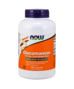 NOW Foods - Glucomannan van Konjacwortel, 575 mg - 180 Capsules