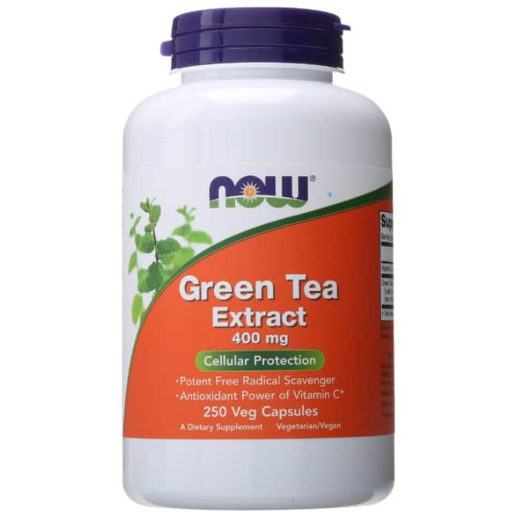 Extrait de thé vert 400 mg (250 capsules végétales) de Now Foods