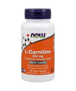 NOW Foods - L-Carnitine, 250 mg - 60 capsules