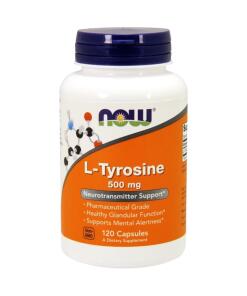 NOW Foods - L-Tyrosine, 500 mg - 120 capsules