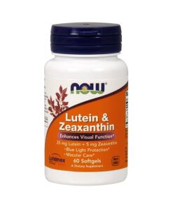 NOW Foods - Luteïne & Zeaxanthine - 60 Zachte Capsules