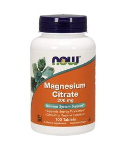 NOW Foods - Magnesiumcitraat 200 mg - 100 tabletten