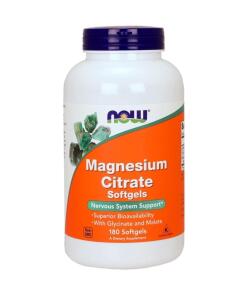 NOW Foods - Magnesiumcitraat Softgels - 180 Capsules