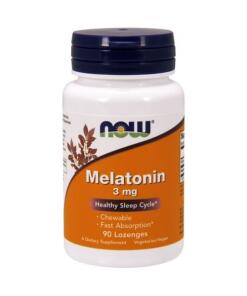 NOW Foods - Melatonine Kauwtabletten, 3 mg - 90 Stuks