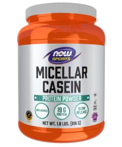 NOW Foods - Micellaire Caseïne, Ongezoet Poeder (816 g / 1,8 lbs.)