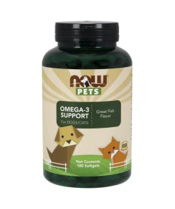 NOW Foods - Omega-3 Ondersteuning voor Huisdieren - 180 Zachte Capsules
