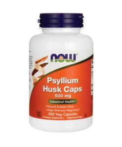 Cosse de psyllium, 500mg - 200 vcaps