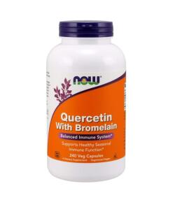 NOW Foods - Quercetine met Bromelaïne - 240 Veganistische Capsules
