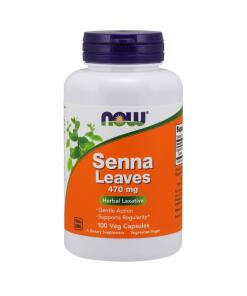 NOW Foods - Sennablad, 470 mg - 100 vegetarische capsules