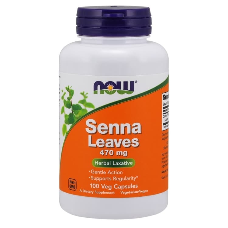 NOW Foods - Sennablad, 470 mg - 100 vegetarische capsules