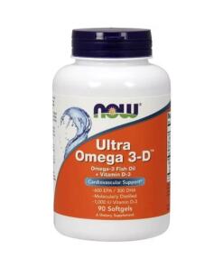 NOW Foods - Ultra Omega 3-D met Vitamine D3 - 90 Softgels