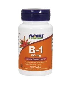 NOW Foods - Vitamine B-1 Thiamine, 100 mg - 100 tabletten