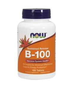 NOW Foods - Vitamine B-100 met verlengde afgifte - 100 tabletten