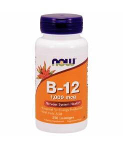 NOW Foods - Vitamine B12 met Foliumzuur, 1000 mcg - 250 Zuigtabletten