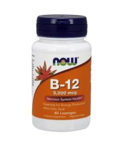 NOW Foods - Vitamine B12 met Foliumzuur, 5000 mcg - 60 Zuigtabletten