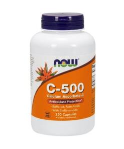 NOW Foods - Vitamine C-500 Calciumascorbaat-C - 250 capsules