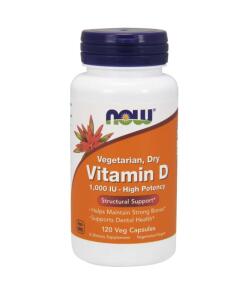 Vitamine D, 1000 UI végétarienne - sèche - 120 vcaps