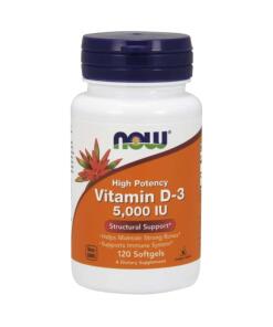 Vitamine D-3, 5000 UI - 120 softgels