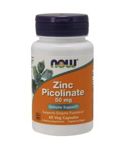 NOW Foods - Zinkpicolinaat, 50 mg - 60 vegetarische capsules
