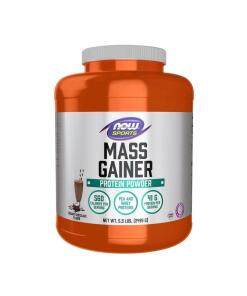 NOW Foods - Poudre de prise de masse (2495 g, Chocolat crémeux)