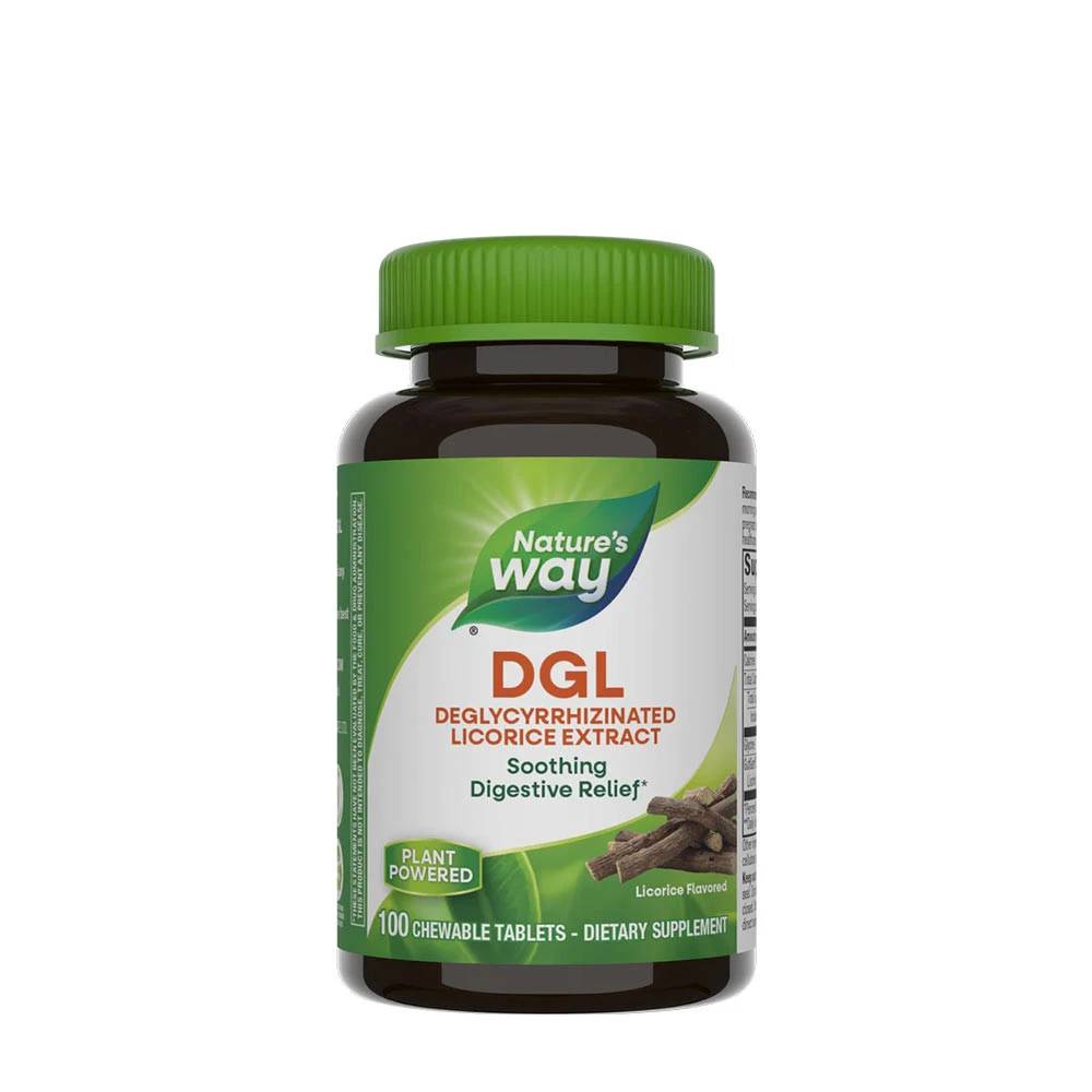 Nature's Way - DGL Zoethout Kauwtabletten (100 stuks)