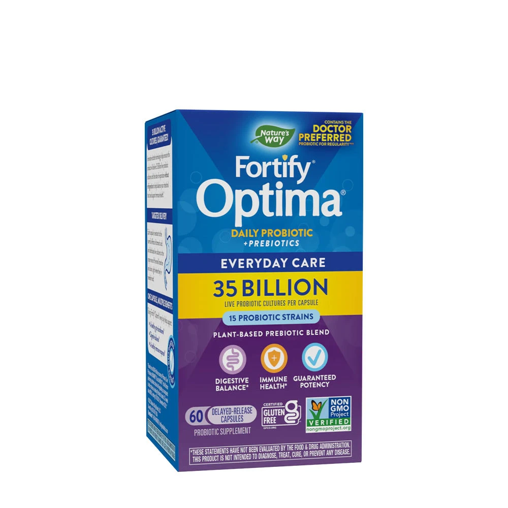 Natures Way Fortify® Optima® Probiotique + Prébiotique 35 Milliards (60 Capsules)