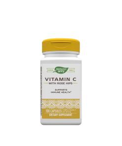 Vitamine C de Natures Way avec églantier (100 capsules)