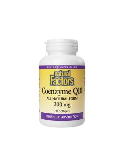 Natural Factors - Natural Factors Coenzyme Q10 100 % Natural  (60 Softgels)