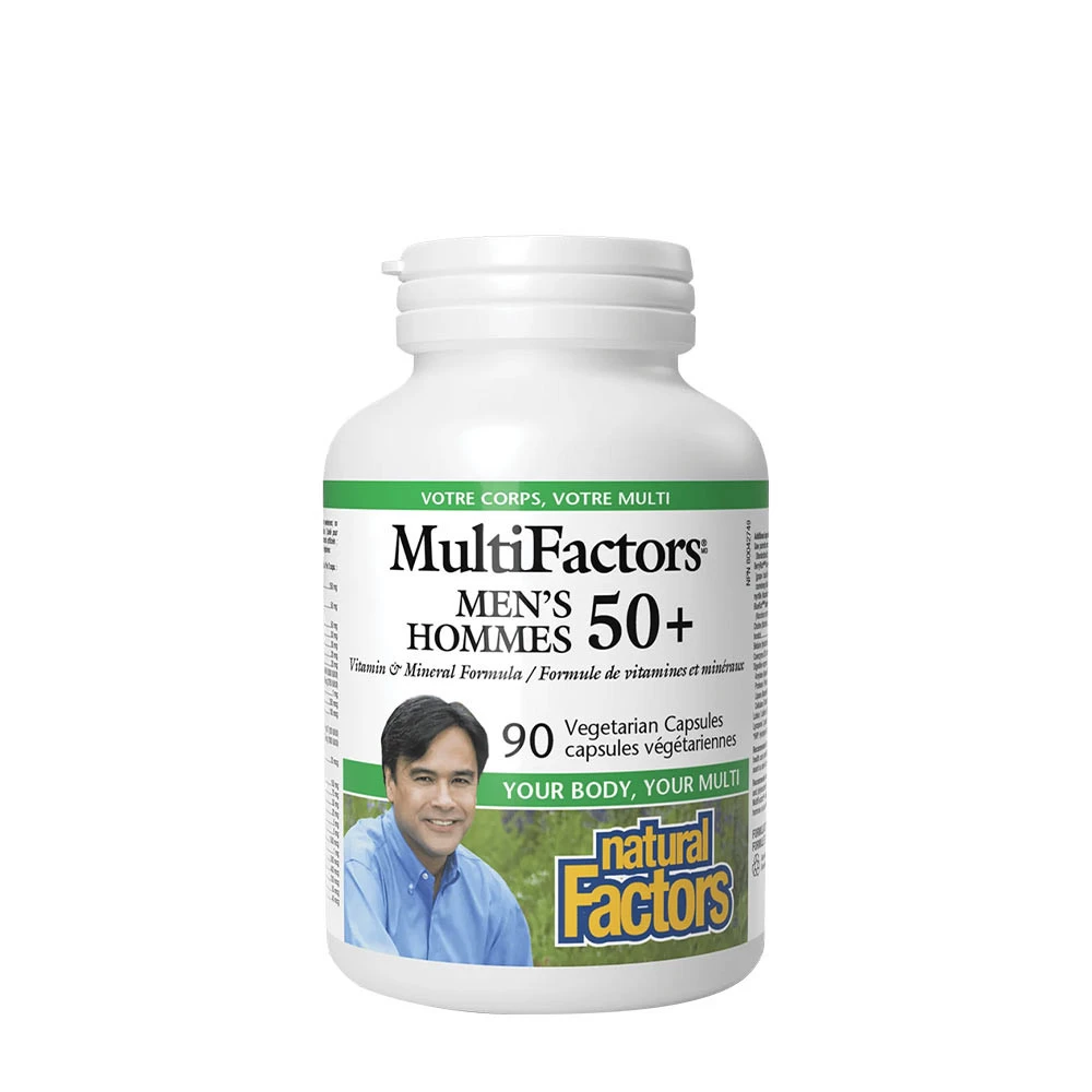 Natural Factors MultiFactors pour hommes de 50 ans et plus (90 capsules)