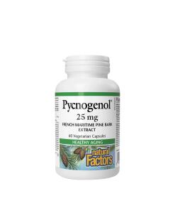 Extrait d'écorce de pin Natural Factors Pycnogenol 25 mg (60 capsules)