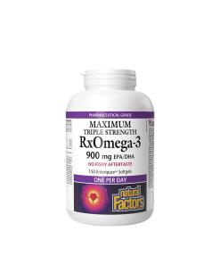 Natural Factors RxOmega-3 Maximum Triple Force 900 mg (150 capsules molles)