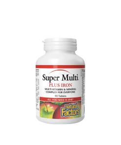 Natural Factors Super Multi Plus Fer (90 comprimés)