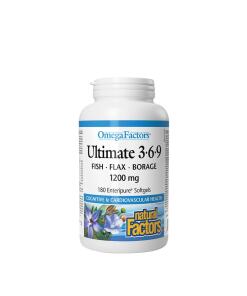 Facteurs naturels Ultime 3-6-9 - 1200 mg (90 capsules molles)