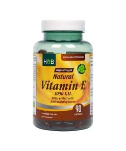 Vitamine E naturelle, 1000 UI - 90 gélules