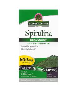 Réponse de la nature - Spiruline, 800 mg - 90 gélules végétales