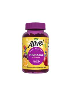 Nature's Way - Alive!® Dagelijkse Ondersteuning Prenatale Gummy Multivitamine (90 Gummies, Sinaasappel & Frambozenlimonade)