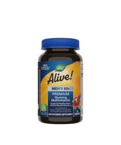 Nature's Way - Alive!® Premium Multivitamines Gommes pour Hommes de 50 ans et plus (75 gommes, cerise, orange et raisin)