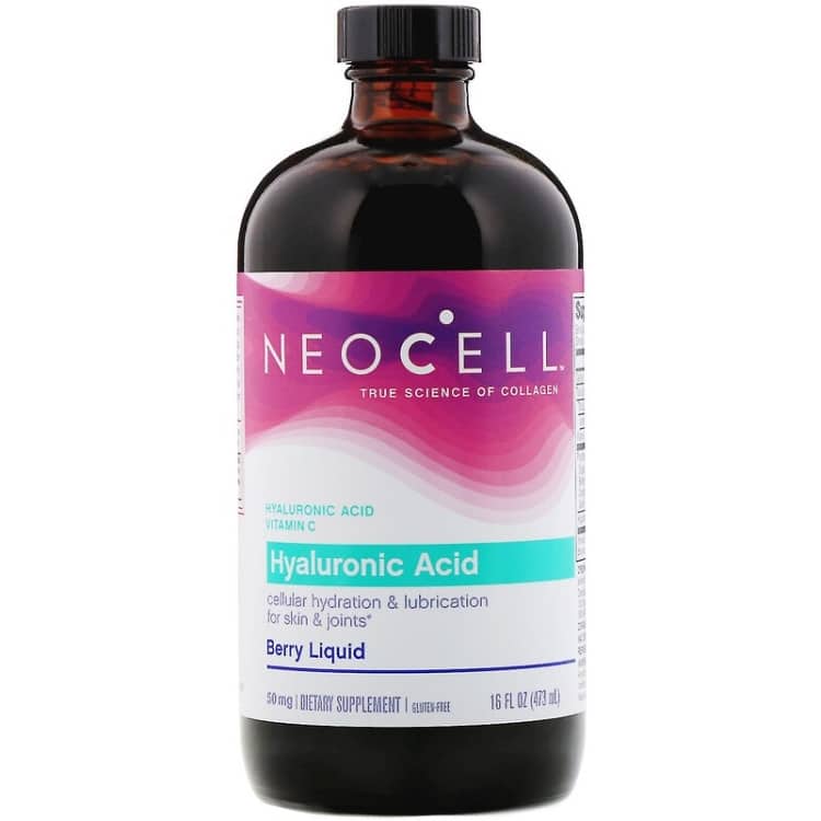 Acide hyaluronique, liquide à la myrtille - 473 ml.