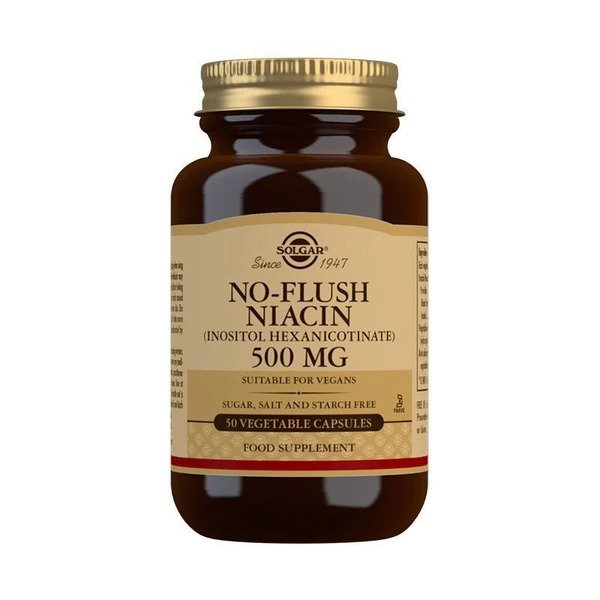 No-Flush Niacin, 500mg - 50 vcaps