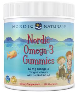 Nordic Naturals - Nordic Omega-3 Gummies, 82 mg met mandarijnsmaak - 120 gummies