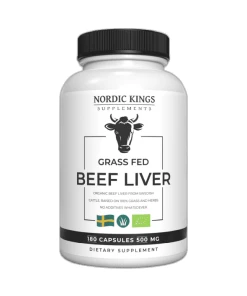 100% Foie de boeuf biologique nourri à l'herbe des rois nordiques - 180 capsules