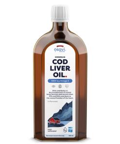 Osavi - Noorse Levertraan van Kabeljauw, 1000 mg Omega 3 (Neutraal van Smaak) - 500 ml