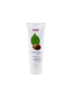 Lotion au beurre de cacao Now Foods (236 ml)