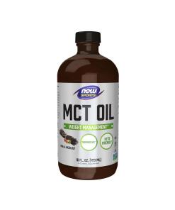 NOW Foods - MCT-olie (473 ml, vanille-hazelnoot)