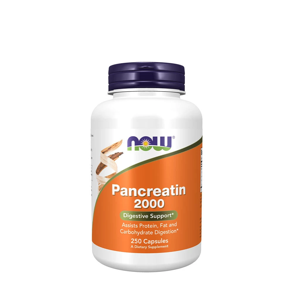 NOW - Now Foods - Pancréatine 2000 - Soutien digestif (250 capsules)